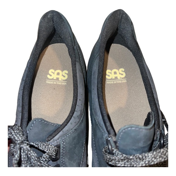 SAS Walk Easy Comfort Shoes Suede Women's Gray/Blue 11M - Picture 11 of 13